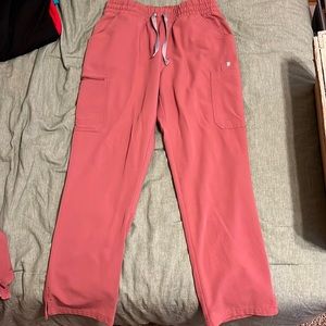 FIGS Mauve MP high-waisted Yola scrub pants